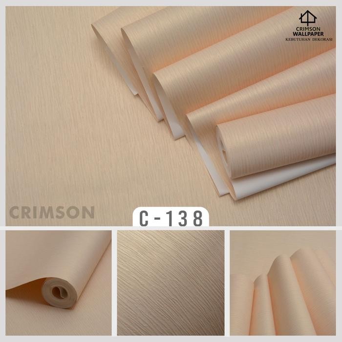 Wallpaper Dinding Vinyl Serat Kayu Bertekstur Timbul