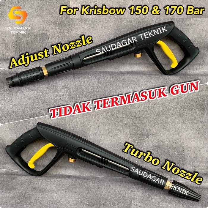 Nozzle Spray Gun Jet Cleaner Krisbow 150 170 Bar High Pressure