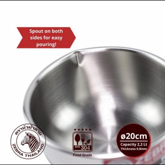 Bisa E-Katalog Saucepan Stainless Zebra 20 Cm / Panci Stainless Zebra 20 Cm 166306