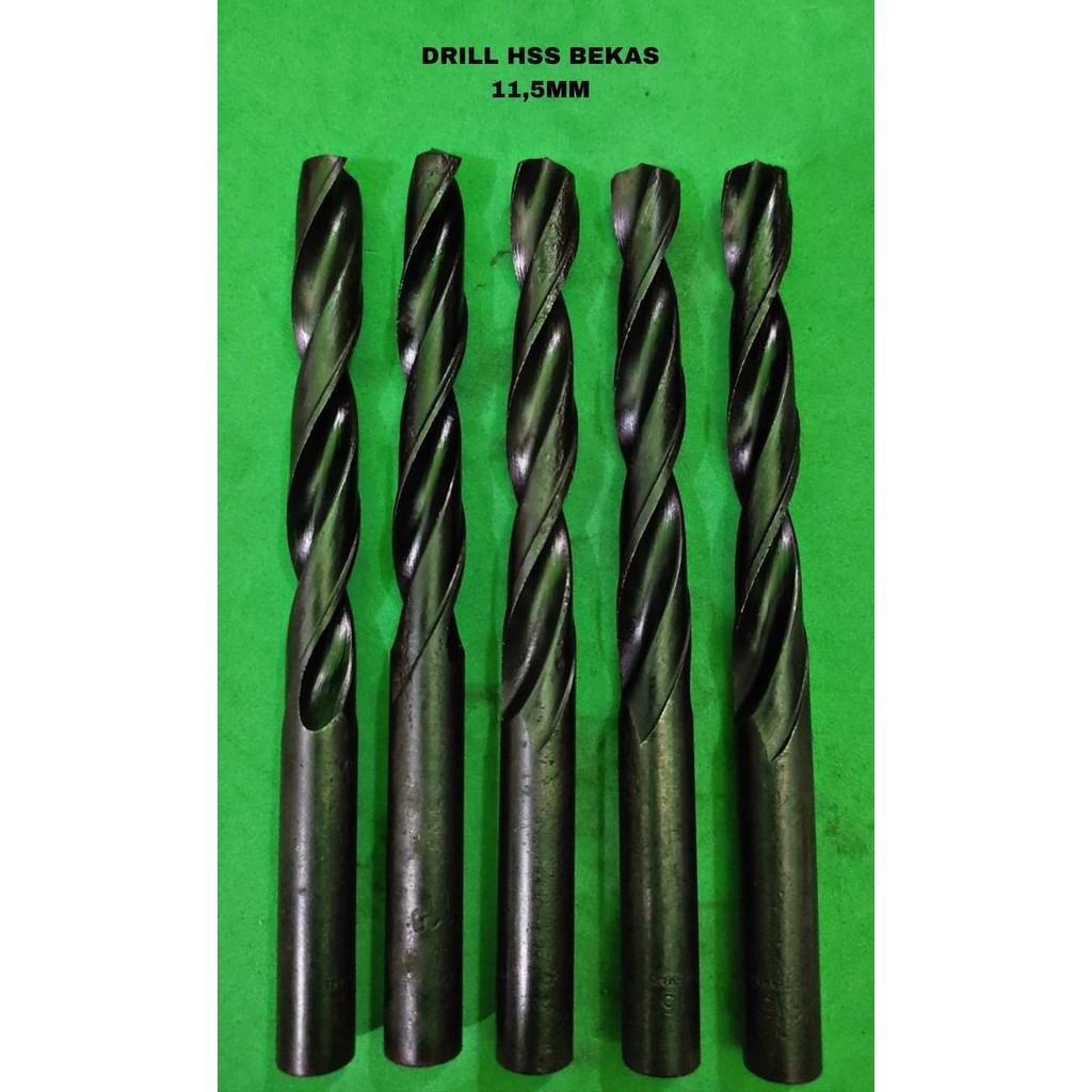 DRILL HSS 11.5MM BEKAS MATA BOR BESI HSS 11,5MM BEKAS