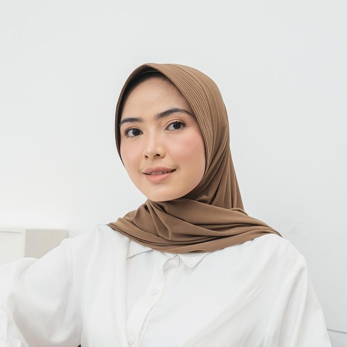 Pashmina Instan Ped Oval Jersey Pasmina Instant Pet Oval Jersey Muslim Segi Kerudung Panjang Syari