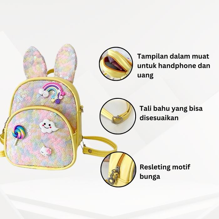 Converrse Exsport - Kedaibutik (555) Tas Ransel Mini Anak Perempuan Laki Laki Unisex Import Bahan Pu