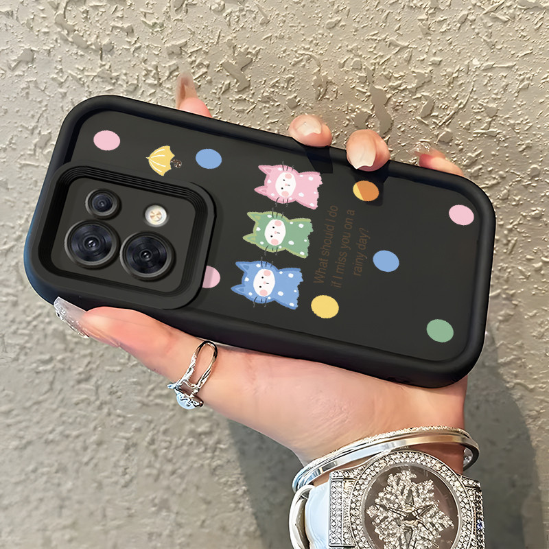 Casing Hp Untuk OPPO Reno 8 5G OPPO Reno 8T A1 Pro 5G Reno 8T 5G Case Kucing jas hujan lucu ponsel K