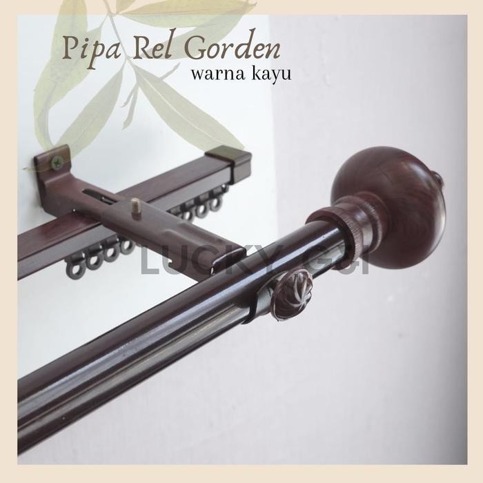 DISKON Pipa tongkat gorden serat kayu READY STOCK