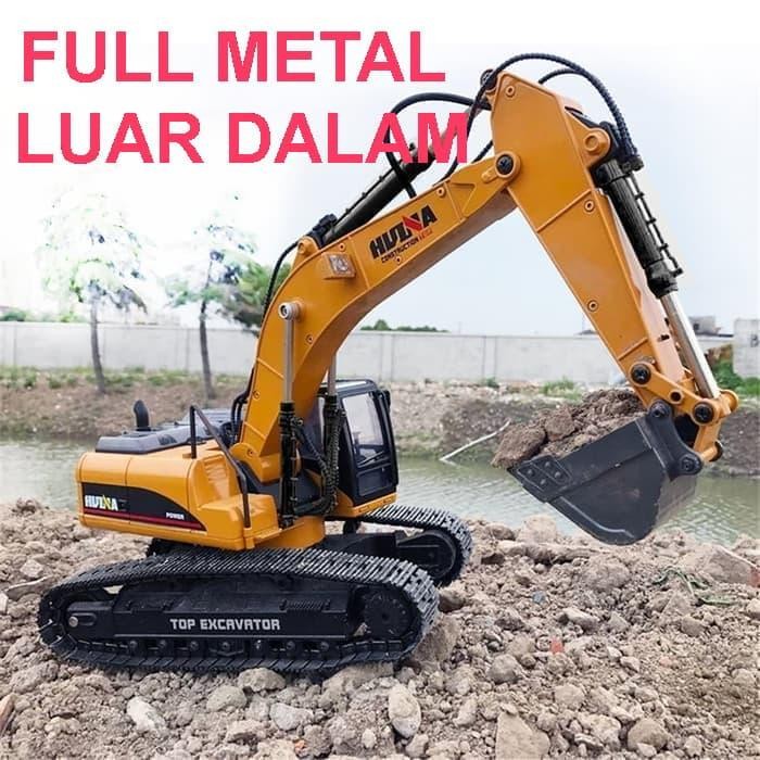 HUINA 1580 RC Excavator Big FULL Metal 1/14 23Ch ( 1580 ) CAT 580