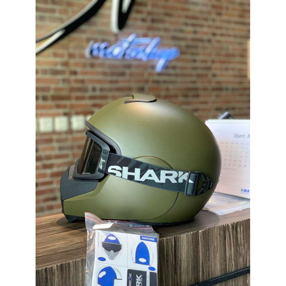 Shark Vancore black white green (TERBAIK) (TERBARU) (TERMURAH)