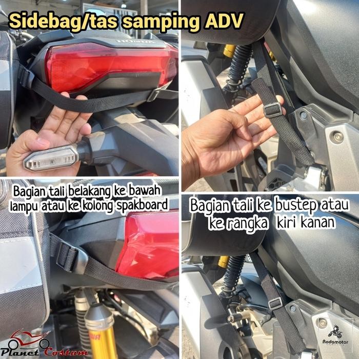 Tas motor bagasi samping side bag ADV original touring harian mudik