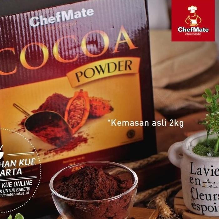 

Chefmate Pure Cocoa Powder 500Gr Repack Red Brown Cokelat Bubuk Murni Premium Warna Cokelat