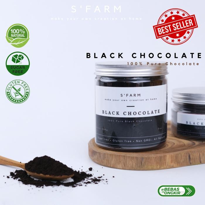 

100% Black Chocolate Powder / Bubuk Coklat Asli Premium