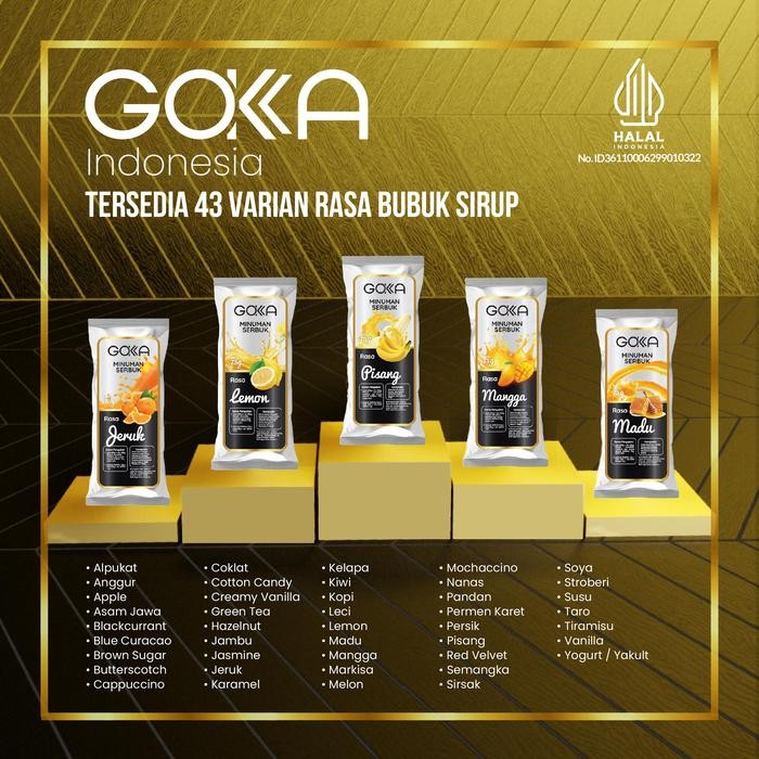 

IGIH- ( Pilihan Varian Rasa A ) Gokka Powder 75Gr / Bubuk Minuman Gokka
