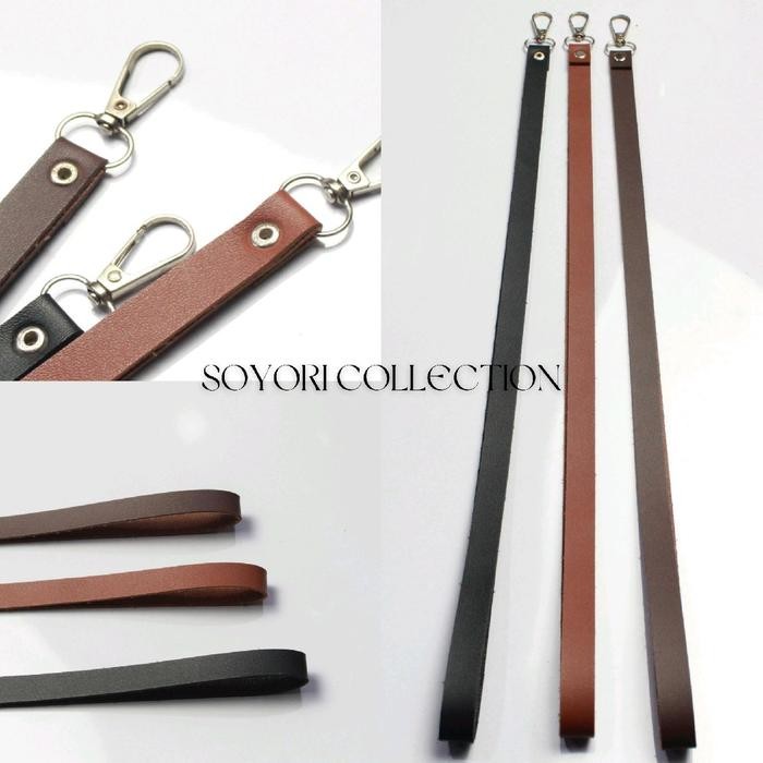 

New tali id card lanyard kulit pu