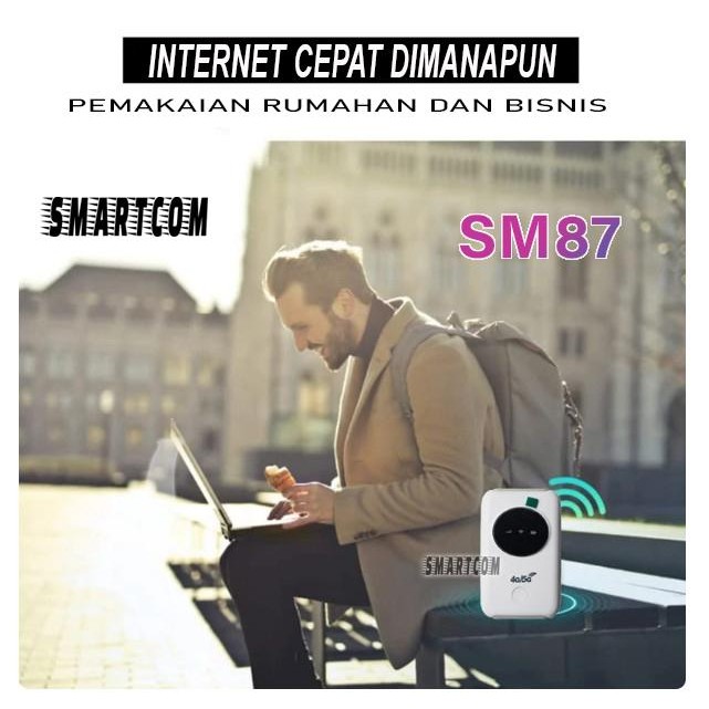 MODEM MIFI WIFI SMARTCOM SM87 PRO UNLOCK ALL OPERATOR 4G 3200MAH