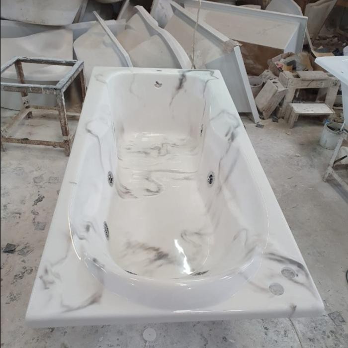 Bathtub Long MAINSTREAM Onyx + Afur + bantal