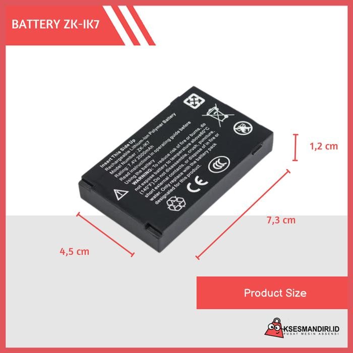 Lithium Battery Zkteco Zk-Ik7 / Zkteco Ik7