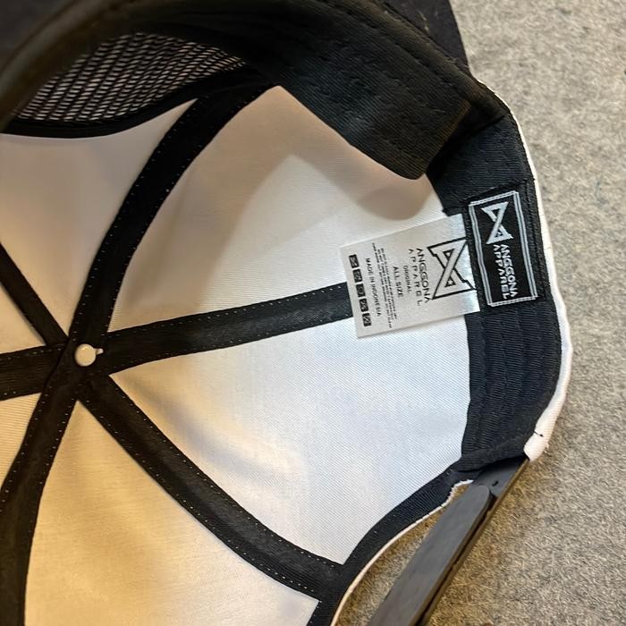 Topi SnapBack Ropehat twill 24s warna hitam putih topi snapback topi skena topi skena