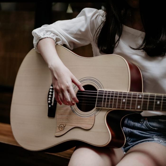 Gitar Akustik Mandalika De Ticco State Natural Original Full Set