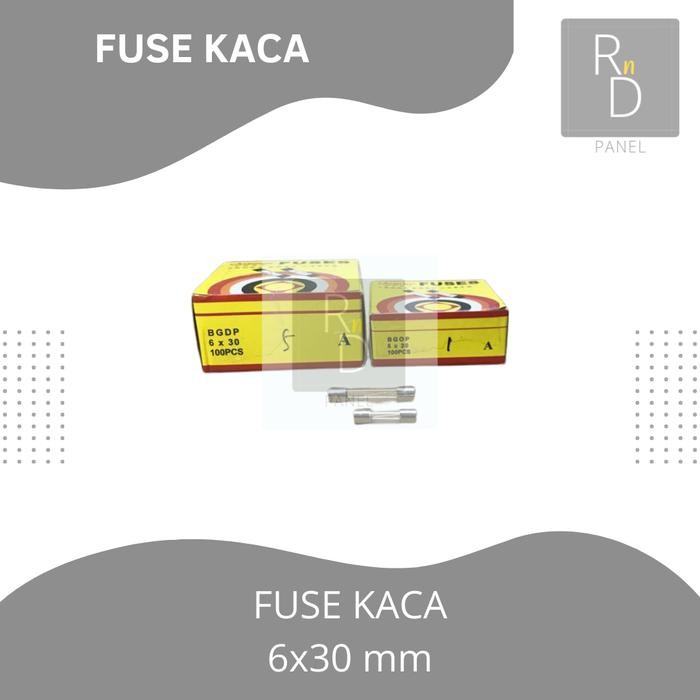 Fuse Kaca / Fuse Glass 6X30Mm Fuse 0.5A / Fuse 1A / Fuse 2A / Fuse 3A Ready Stock