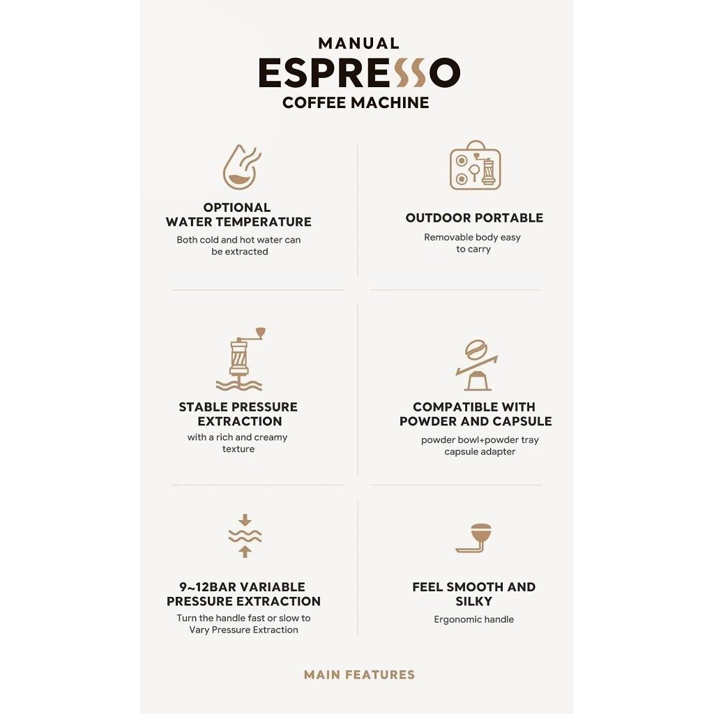 iCafilas Manual Espresso Coffee Maker - Alat Pembuat Kopi Manual