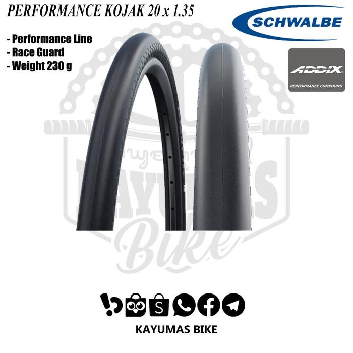 BAN LUAR SCHWALBE PERFORMANCE KOJAK 20 x 1.35