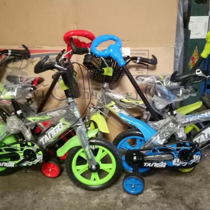 Sepeda BMX 12 inch Merk Tango Eva Dorongan