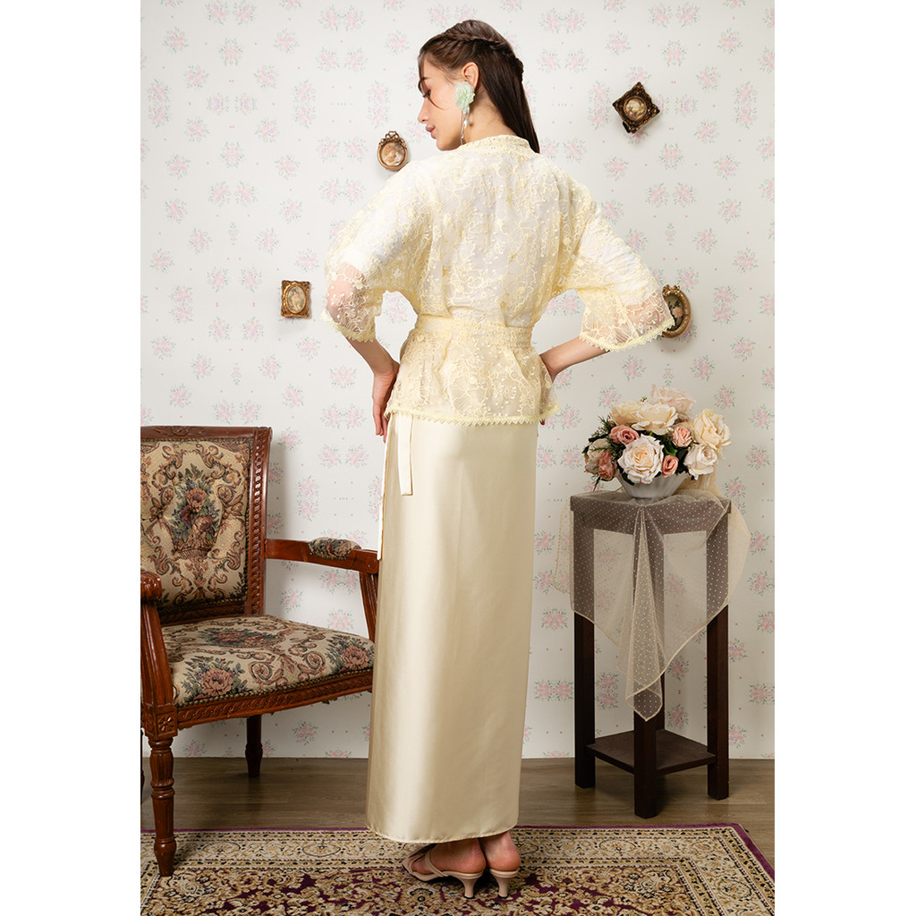 Lubna - HANA LACE KEBAYA SET (Wanita) (BUTTER)