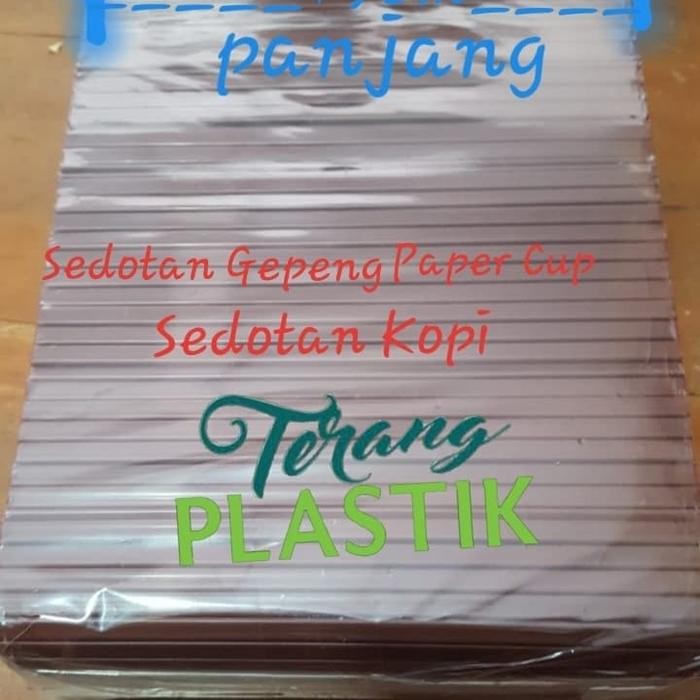 Sedotan kopi Adukan Kopi Stirer Pipih isi 1000 pc