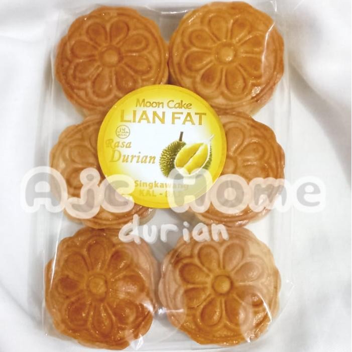 

LEZAT- Mooncake Lian Fat Durian Kue Bulan Moon Cake Lian Fat Duren