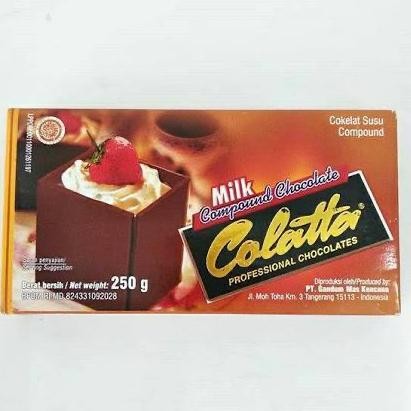 

LEZAT- Colatta Milk Chocolate Compound 250 Gr / Coklat Masak Colata Collata