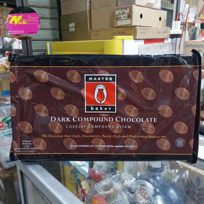 

LEZAT- Dark Compound Chocolate Tulip Master Baker 5 Kg Khusus Grab Dan Gojek
