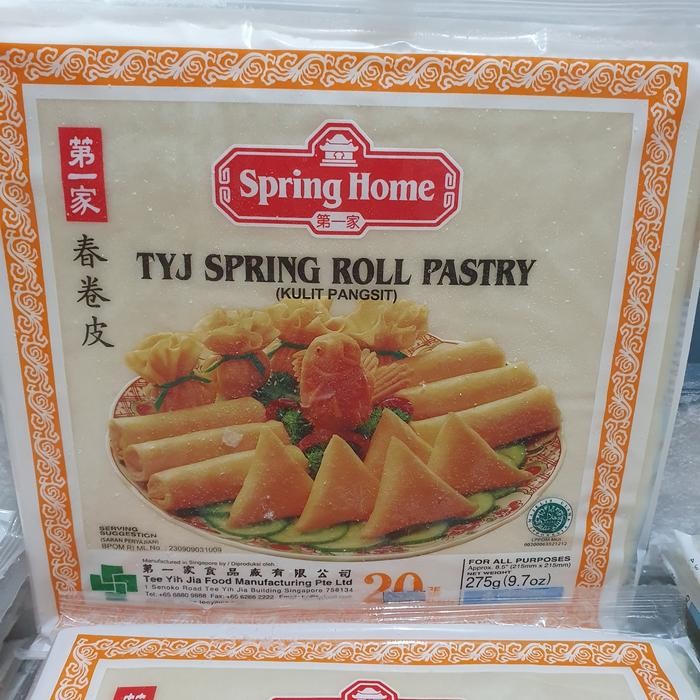 

LEZAT- Spring Home Tyj Kulit Lumpia Spring Roll Pastry 8,5" 275Gr