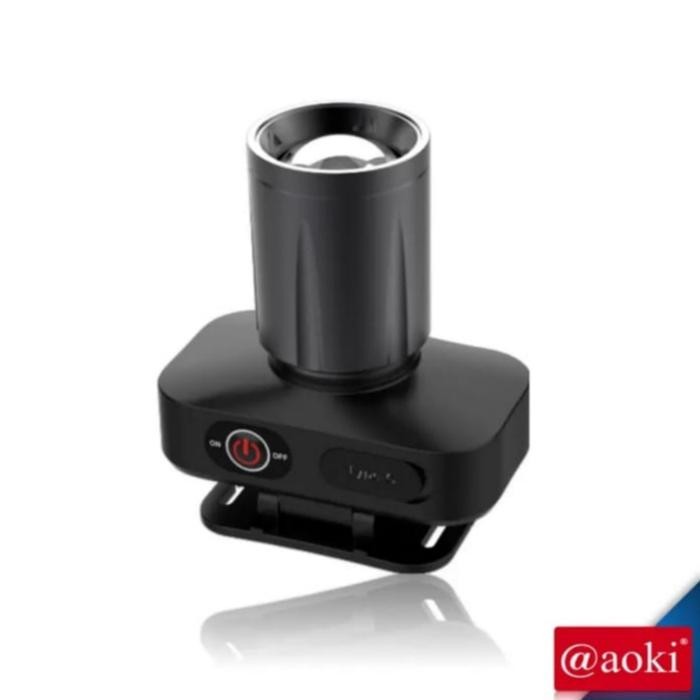 Bisa Gosend Senter Kepala Led Zoom Aoki Ak-3675A 60 Watt Pro - Cahaya Terang - Zoom Laser - 1000