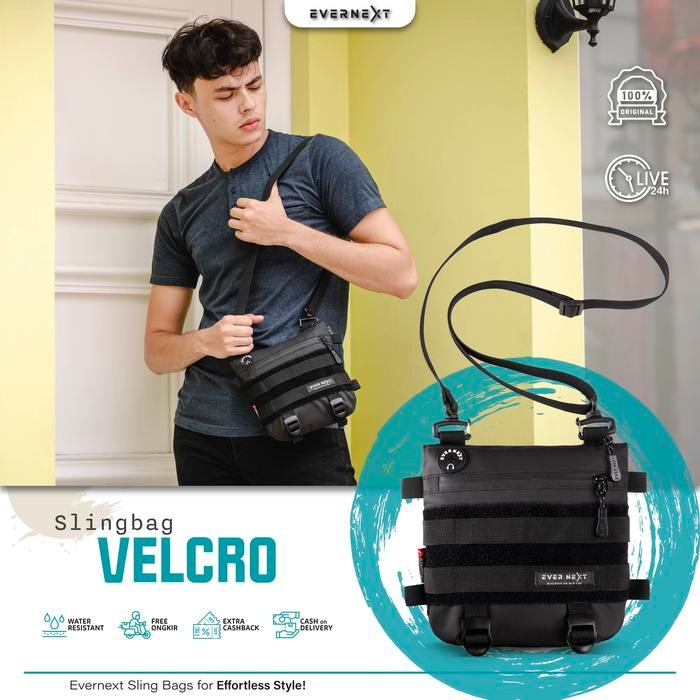 Guteninc Wallts - Tas Selempang Pria Anti Air Sling Bag Tactical Cowok Shoulder Bag Waterproof