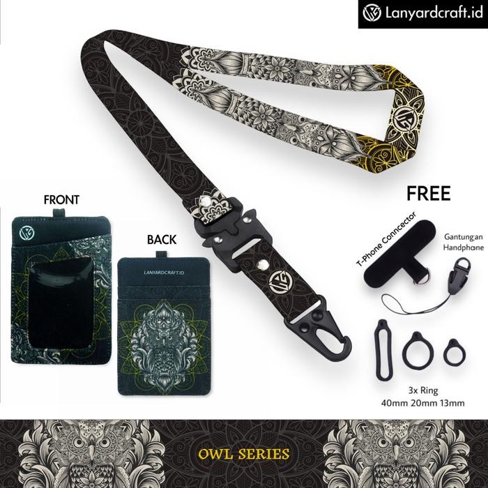 

promo lc.id lanyard craft owl v1 gantungan card printing
