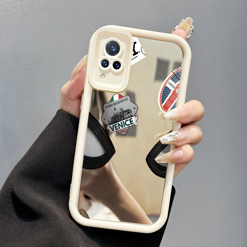 Casing Hp Untuk VIVO V21 5G V21s 5G V21E Y73 2021 Case Pria trendi keren Cermin Ponsel Kasing pelind
