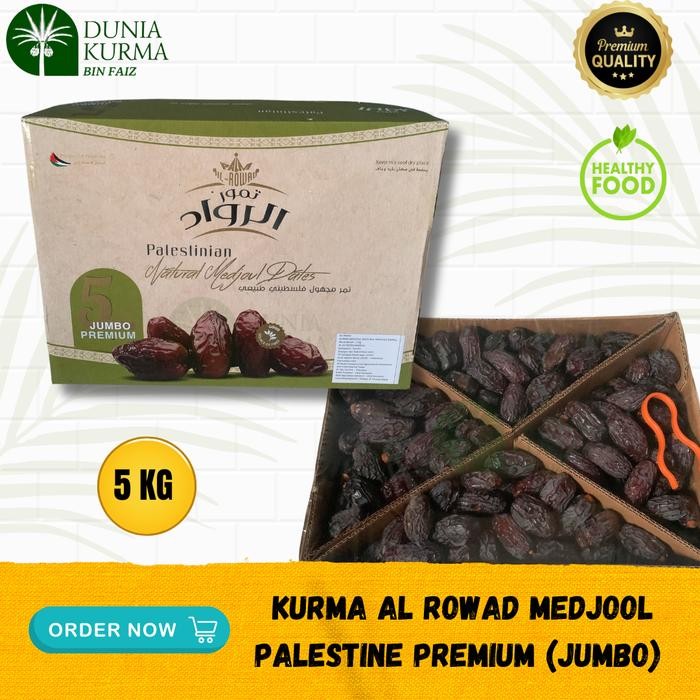 

NATURE- Kurma Al Rowad Medjool Palestine 5 Kg Jumbo
