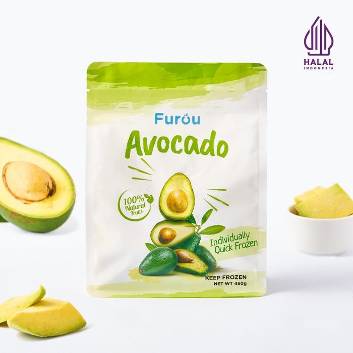 

NATURE- Frozen Avocado (Iqf) Buah Alpukat Beku 450 Gram