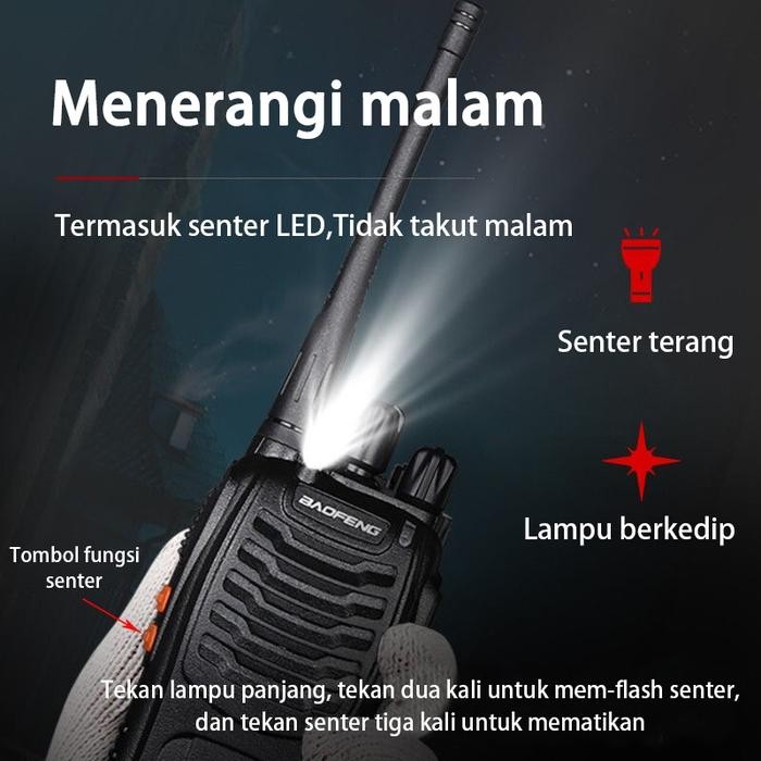 Bf-888S Walkie Talkie Uhf Radio Ht Handy Talky Walkie Talky