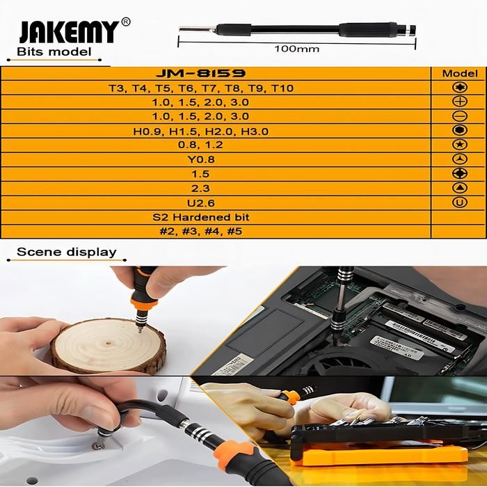 Jakemy 34 In 1 Obeng Set - Jm-8159