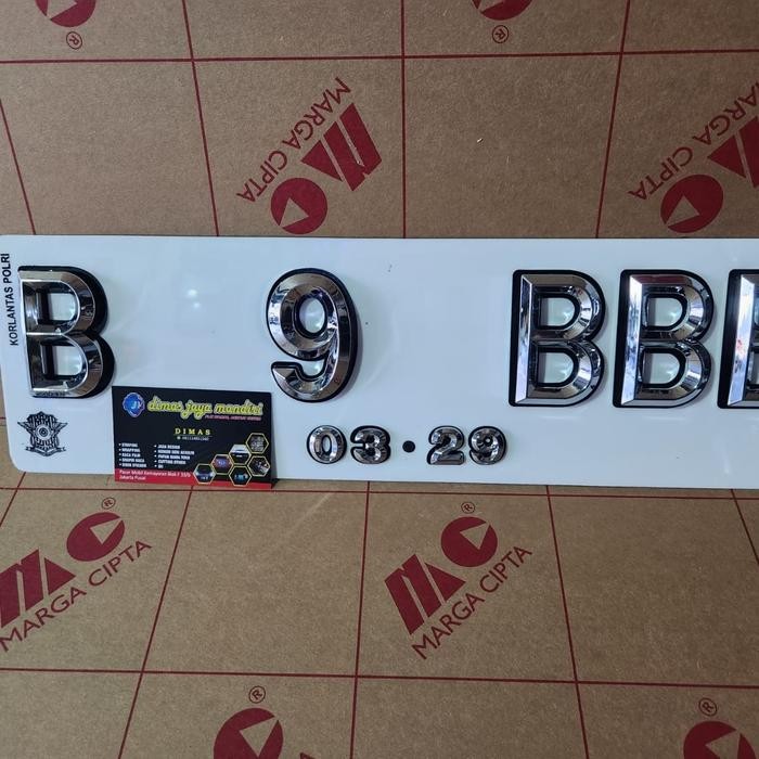 

ASLI plat timbul segi 5 READY STOCK