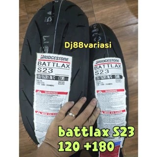 Ban battlax s23 120/70-17 dan 180/55-17 depan belakang tubless ring 17