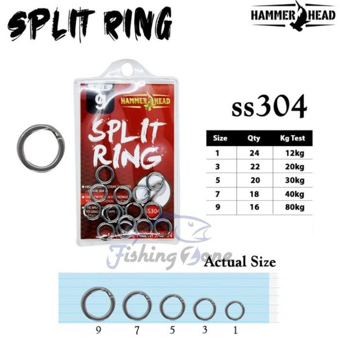 DISKON Hammer Head Split Ring - Stainless Steel