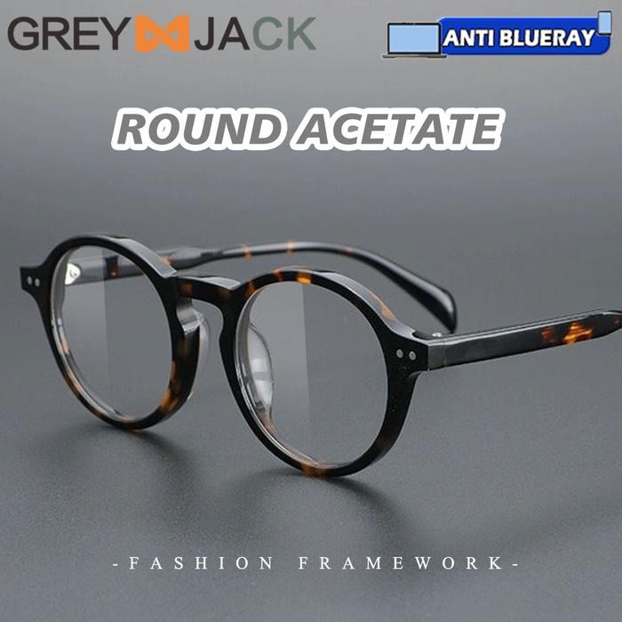 ORIGINAL Grey Jack Kacamata Antiradiasi Blueray Acetate Nyaman Bisa Minus Antiradiasi Blueray