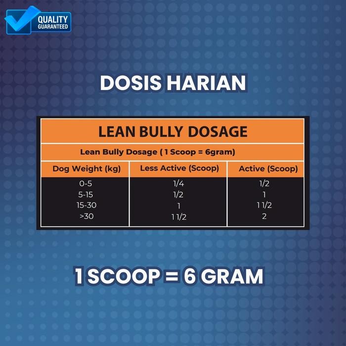 SUPLEMEN / VITAMIN OTOT ANJING LEAN BULLY HELL PROTEIN