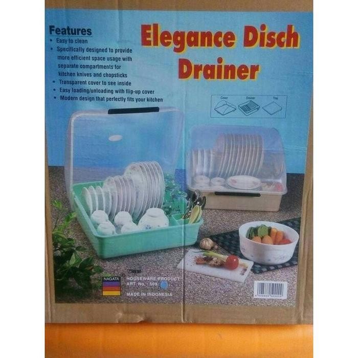 TEMPAT PIRING PLASTIK TUTUP NAGATA ( ELEGANCE DISH DRAINER )