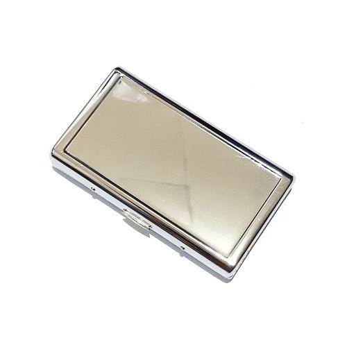 TEMPAT KOTAK ROKOK DINGHAO DH-8814 - MOTIF POLOS SILVER KODE 1