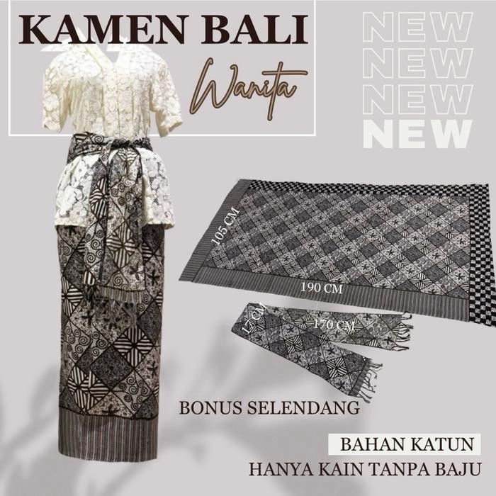 Set Kamen Kain Bali Pria & Wanita Batik Katun