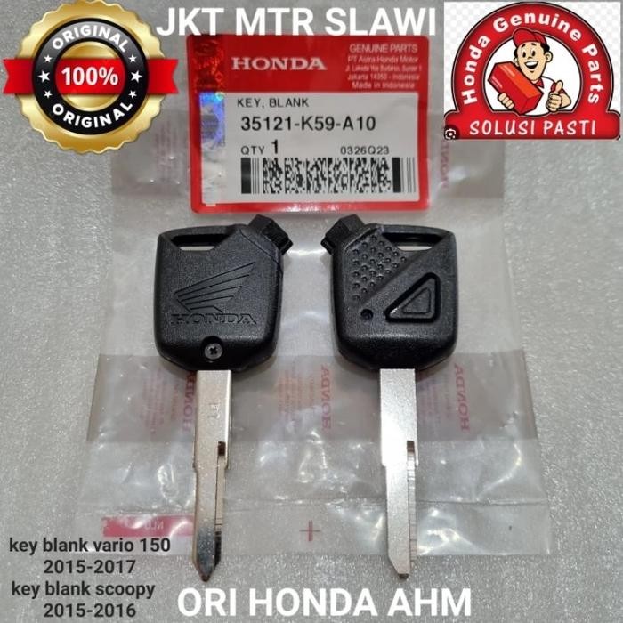 35121-K59-A10 key blank,kunci remote, kunci keyblank vario 150 old scoopy f1, vario 110 f1 esp