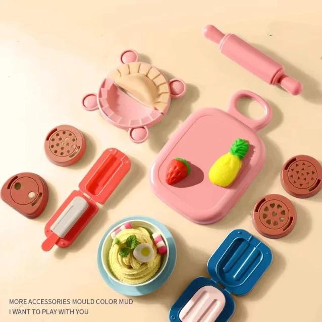 Mainan Clay Anak Playdoh Set Mainan Mesin Mie Diy Mainan Dapur Anak Mainan Edukasi Anak Kode 180