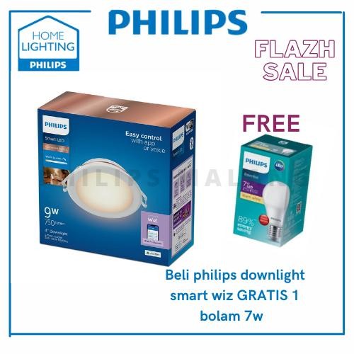 Philips LED Smart Wi-FI Downlight 9W - downlight murah