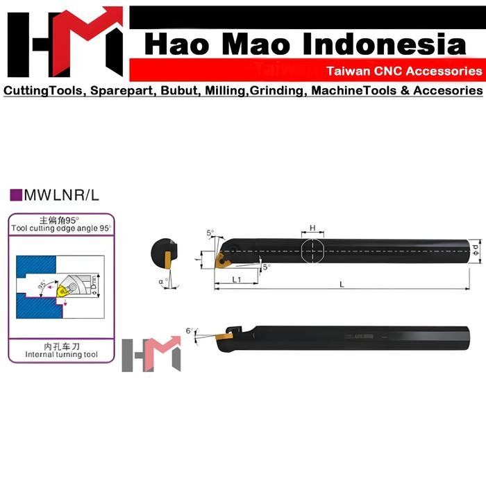 Termurah Holder Bubut Dalam S16Q S20R S25S S32S S40U Mwlnr/L Terlariss 